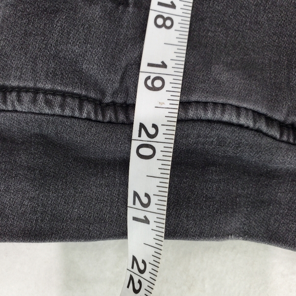 THE KOOPLES Jeans Faded Black Denim Coat Gilet Vest Sleeveless Jacket Hood XS - Picture 9 of 11